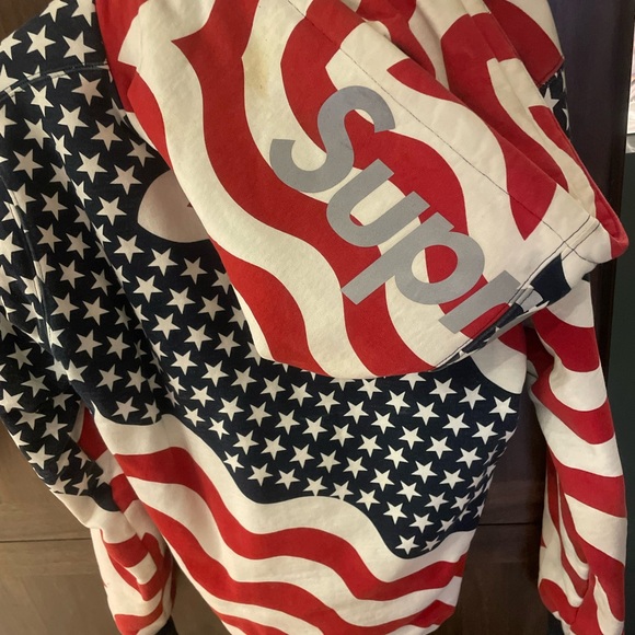Supreme American flag hoodie - Picture 7 of 7